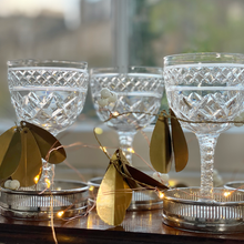 Load image into Gallery viewer, Solid Stuart Crystal Wine Glasses - Set of 5
