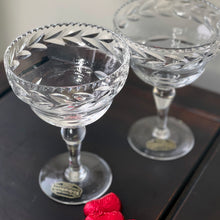 Load image into Gallery viewer, Vintage Harbridge Crystal - Champagne Coup - Set of 2 - LINNHES LOVE
