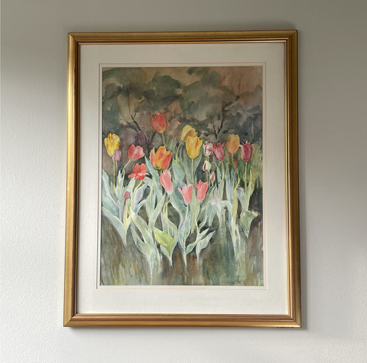'Tulip Movement'- Contemporary Watercolour