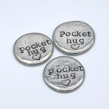 Load image into Gallery viewer, Handmade Pewter Pocket Hugs
